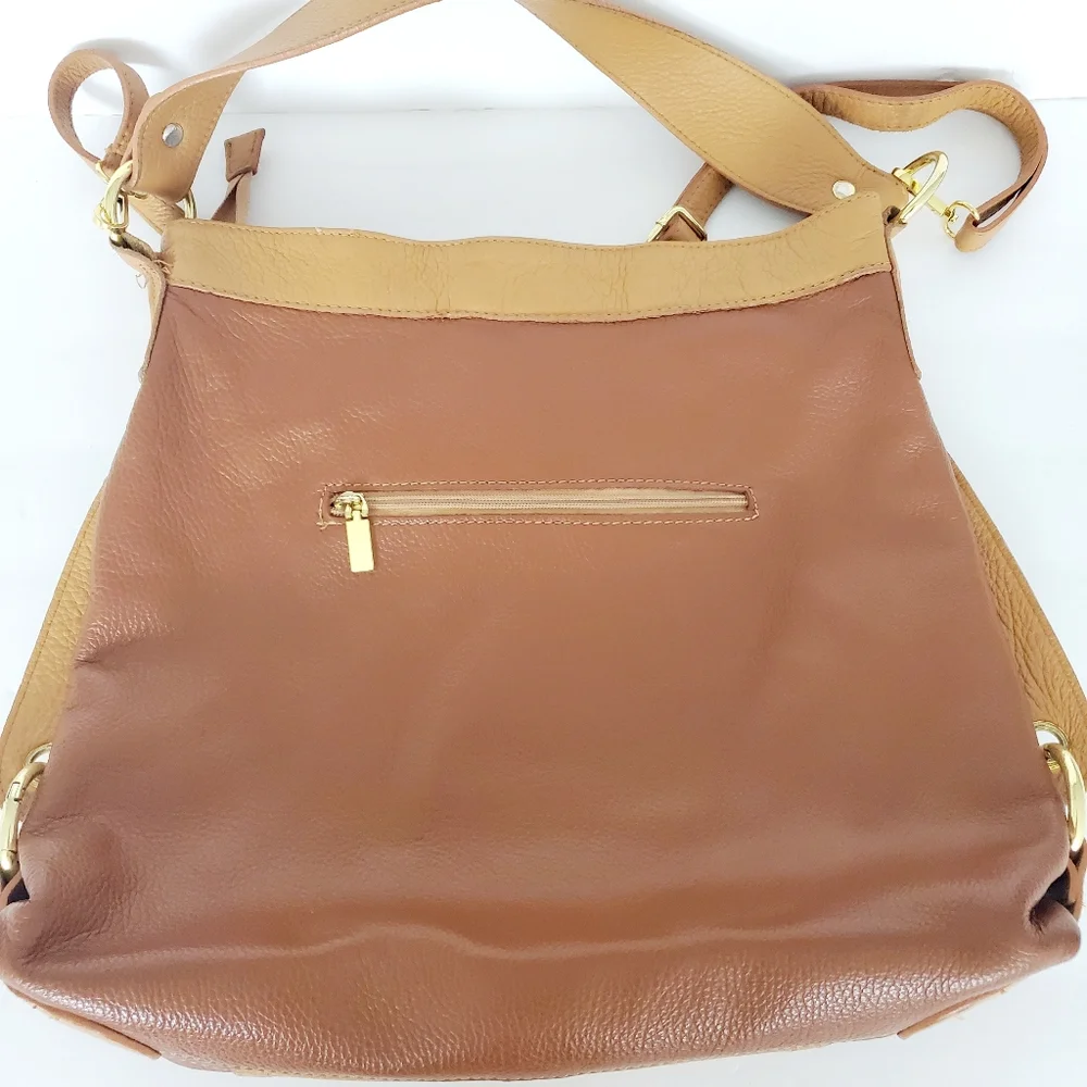 Real Genuine Leather Shoulder Bag Hobo Purse Minimaliat Academia Teacher Modest